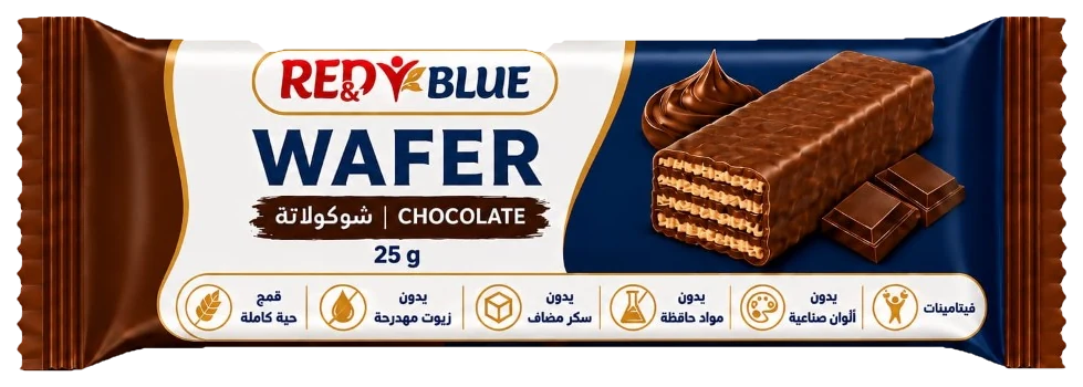 RED AND BLUE Wafer Chocolate, 25g pack