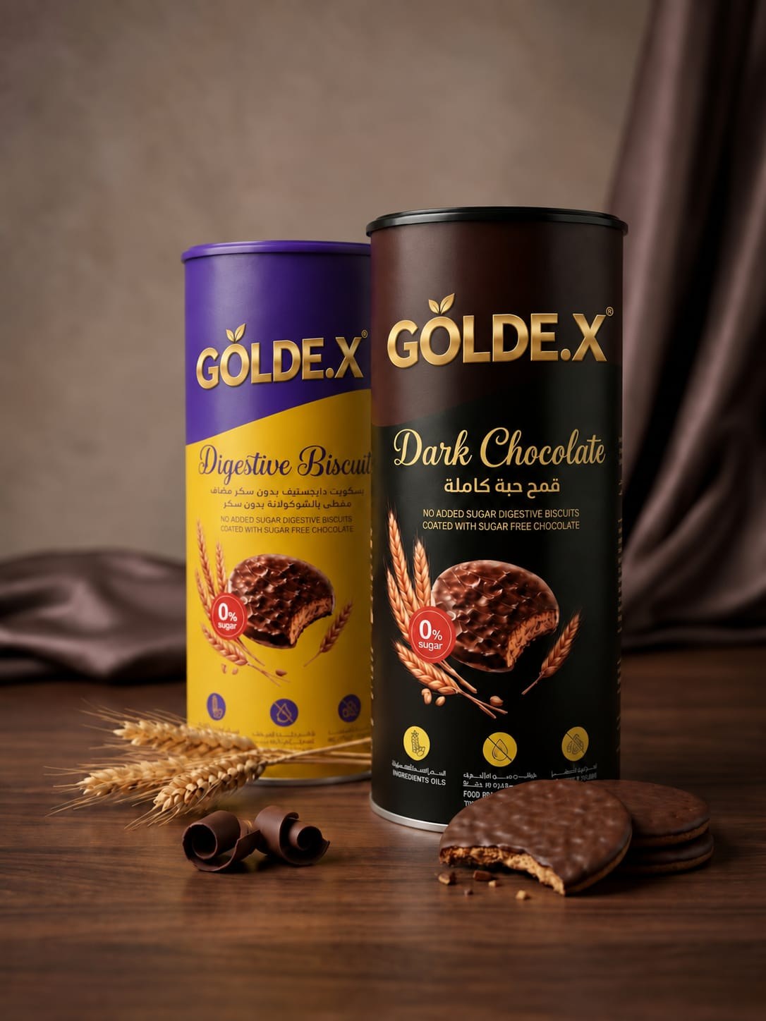 No Added Sugar Digestive Biscuits Tube — product photo
